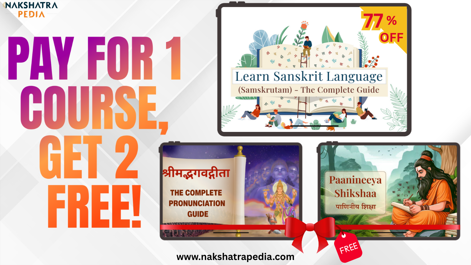 Learn Sanskrit - The Complete Guide + Geeta pronunciation guide and Paanineeya Shikshaa